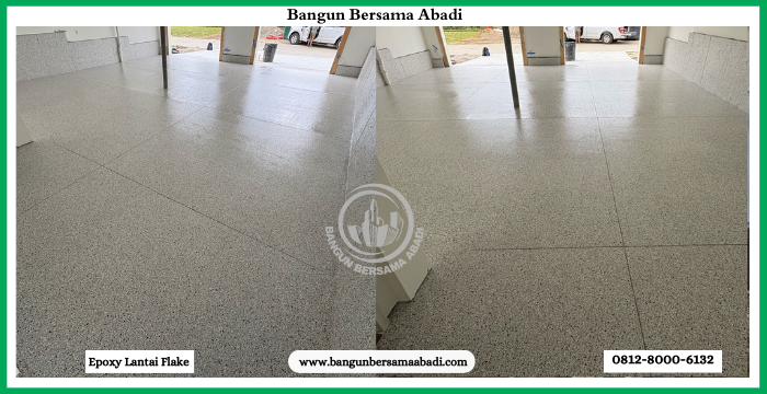 Jasa Pasang Epoxy Lantai Flake
