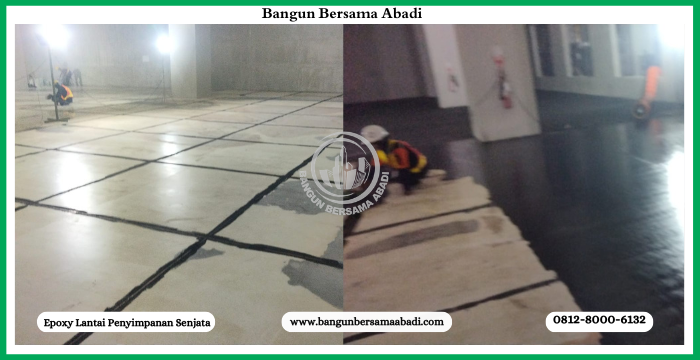 Epoxy Lantai Penyimpanan Senjata