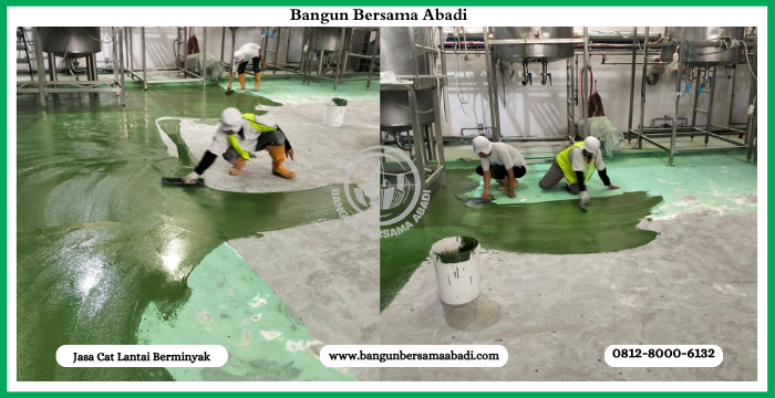Jasa Cat Lantai Berminyak
